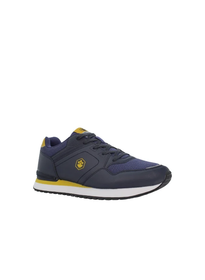 لامبرجاك Men’s Casual Running Sneaker Navy & Yellow – Lightweight Comfort Sports Shoe