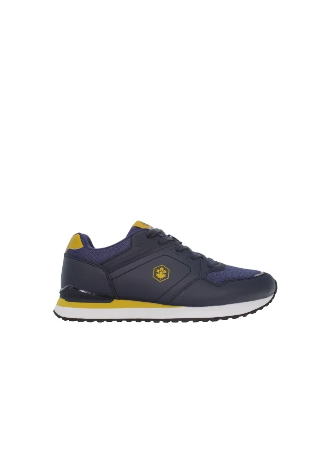 لامبرجاك Men’s Casual Running Sneaker Navy & Yellow – Lightweight Comfort Sports Shoe