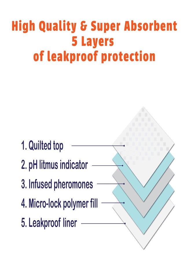 سبوت فوط تبول للجراء من سبوت دكتور بيلز للكشف المبكر عن الأمراض ومراقبة صحة الكلاب - فوط تبول للجراء مزودة ببصمات أقدام متغيرة اللون تشير إلى مستوى الرقم الهيدروجيني لبول كلبك، فائقة الامتصاص، مانعة للتسرب، 22 بوصة × 22 بوصة، عبوة من 50 فوطة - Image 4