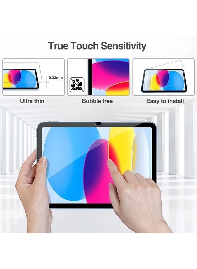 2 Pcs iPad Screen Protector Tempered Glass for iPad 11th Gen 11" (2025 A3354/A3355/A3356) & iPad 10th Gen 10.9" (2022 A2696/A2757/A2777), Full Coverage Anti-Scratch Film - Image 5