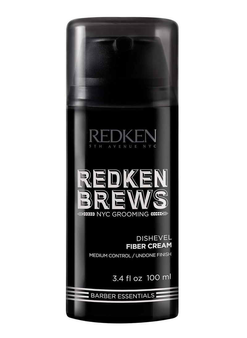 Redken Brews Fiber Cream For Men, Medium Hold, Natural Finish, 3.4 Fl Oz (Pack of 1)