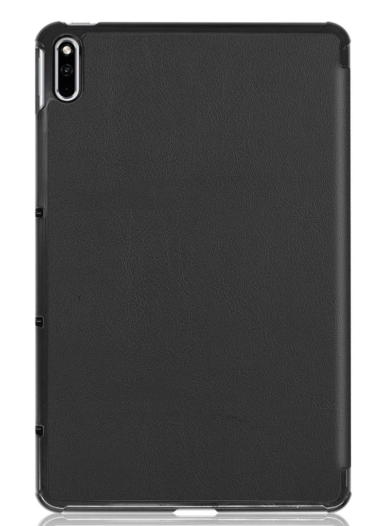 Theodor Protective Flip Case For Huawei MatePad 10.4 With Trifold Stand Auto Wake Sleep Shockproof Cover Caution Travelling at anytime copy - Image 2