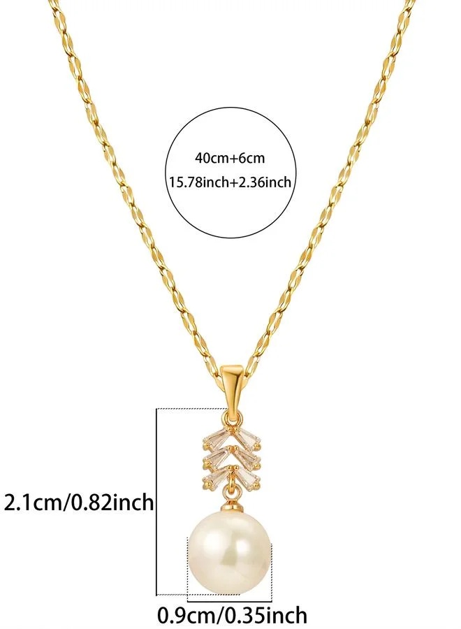 Take Two  Embellished Faux Pearl Necklace for Women | Best Price UAE