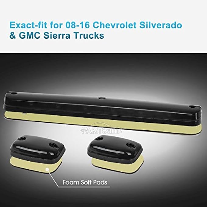 Partsam 3X Smoke Cab Light Amber 12Led Cab Marker Top Roof Running Light Assembly  Wire Harness Compatible With SilveradoSierra 1500 2500 2500Hd 3500 3500Hd 2014 2500Hd 3500Hd 20072013 - Image 5