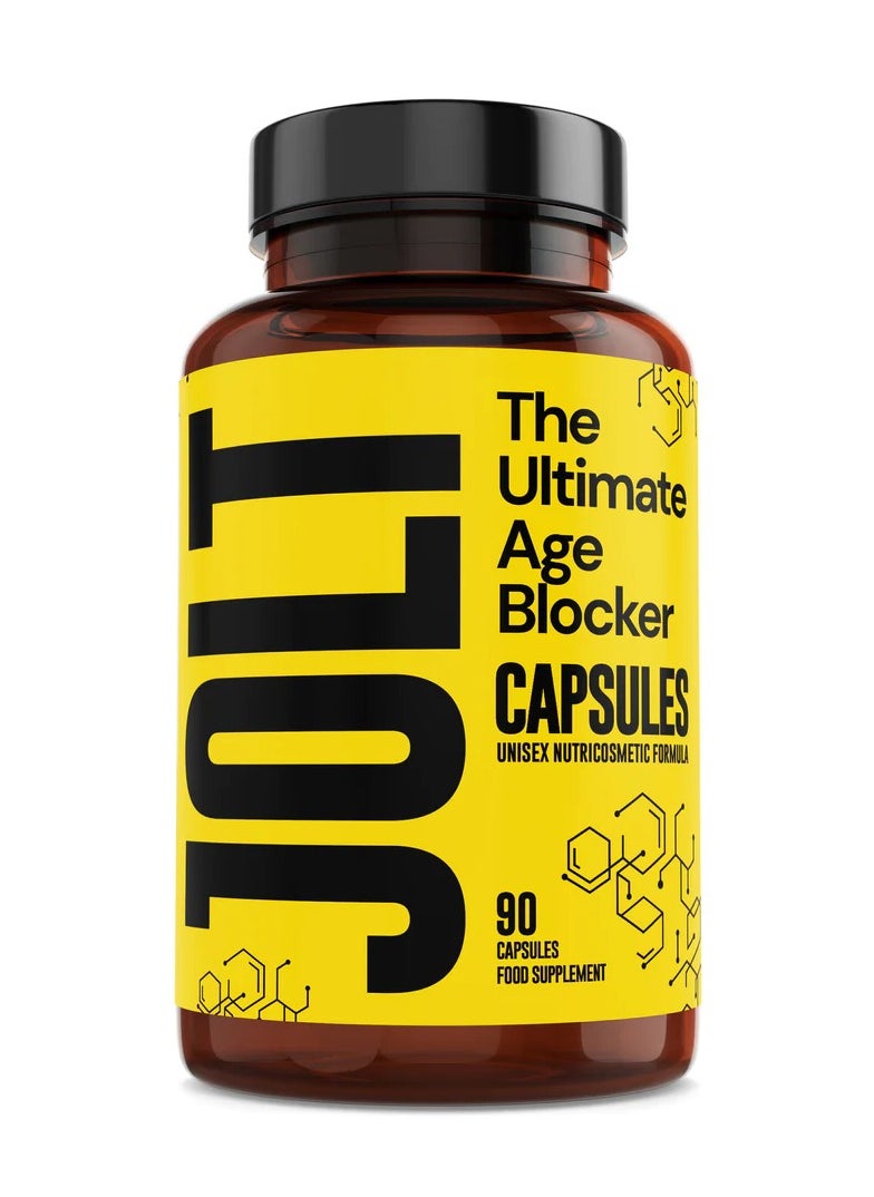 JOLT Anti-Aging Supplement: Convenient Daily Capsules for Enhanced Skin Radiance, Reduced Wrinkles, and Increased Energy with Premium Ingredients Antiaging 90 Capsules