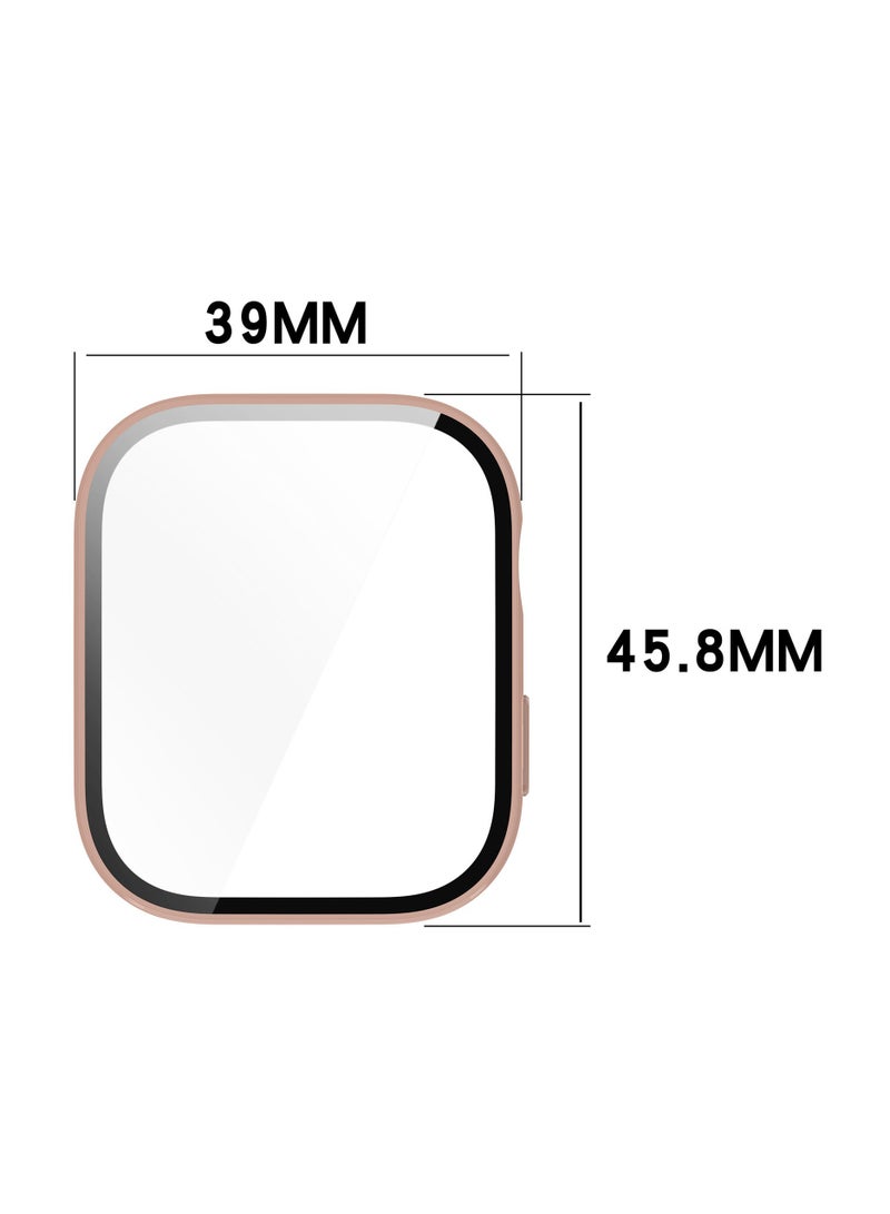 HW Huawei Watch Fit 3 Case，Screen Protector for Huawei Watch Fit 3 46mm, All-around Anti Scratch Shockproof Protective Hard PC Full Cover Tempered Glass Compatible with Huawei Watch Fit 3 - Image 5