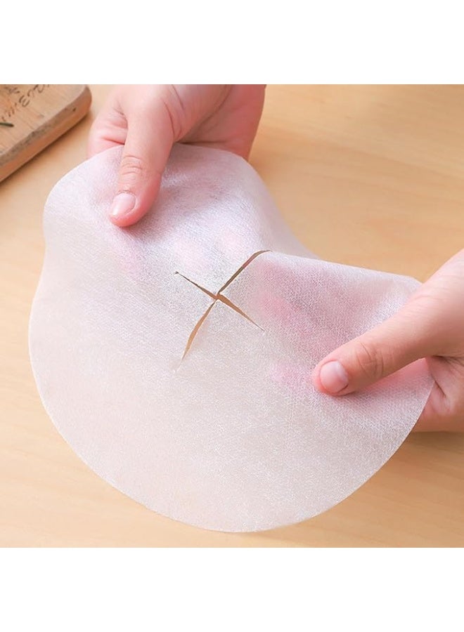 Oil Absorbent Paper for Food Cooking Fat Absorbing Sheets 28cm Diameter 10 Count Cuttable Design for Kitchen Meal Prep and Daily Household Cleaning - Image 1