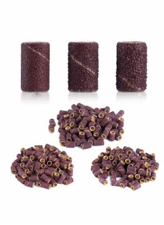 KASTWAVE 300 Pcs Professional Sanding Bands for Nail Drill, 80 Coarse, 120 Medium, 180 Fine Grit File Sand Piece Set  - Image 1