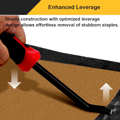 AMZQWERT Staple Remover,Heavy Duty Staple Remover,Upholstery Stapler Puller Lifter Tool for Carpet,Wood,Hardwood Floors,Construction,Furniture - Image 5