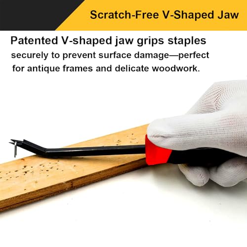 AMZQWERT Staple Remover,Heavy Duty Staple Remover,Upholstery Stapler Puller Lifter Tool for Carpet,Wood,Hardwood Floors,Construction,Furniture - Image 4