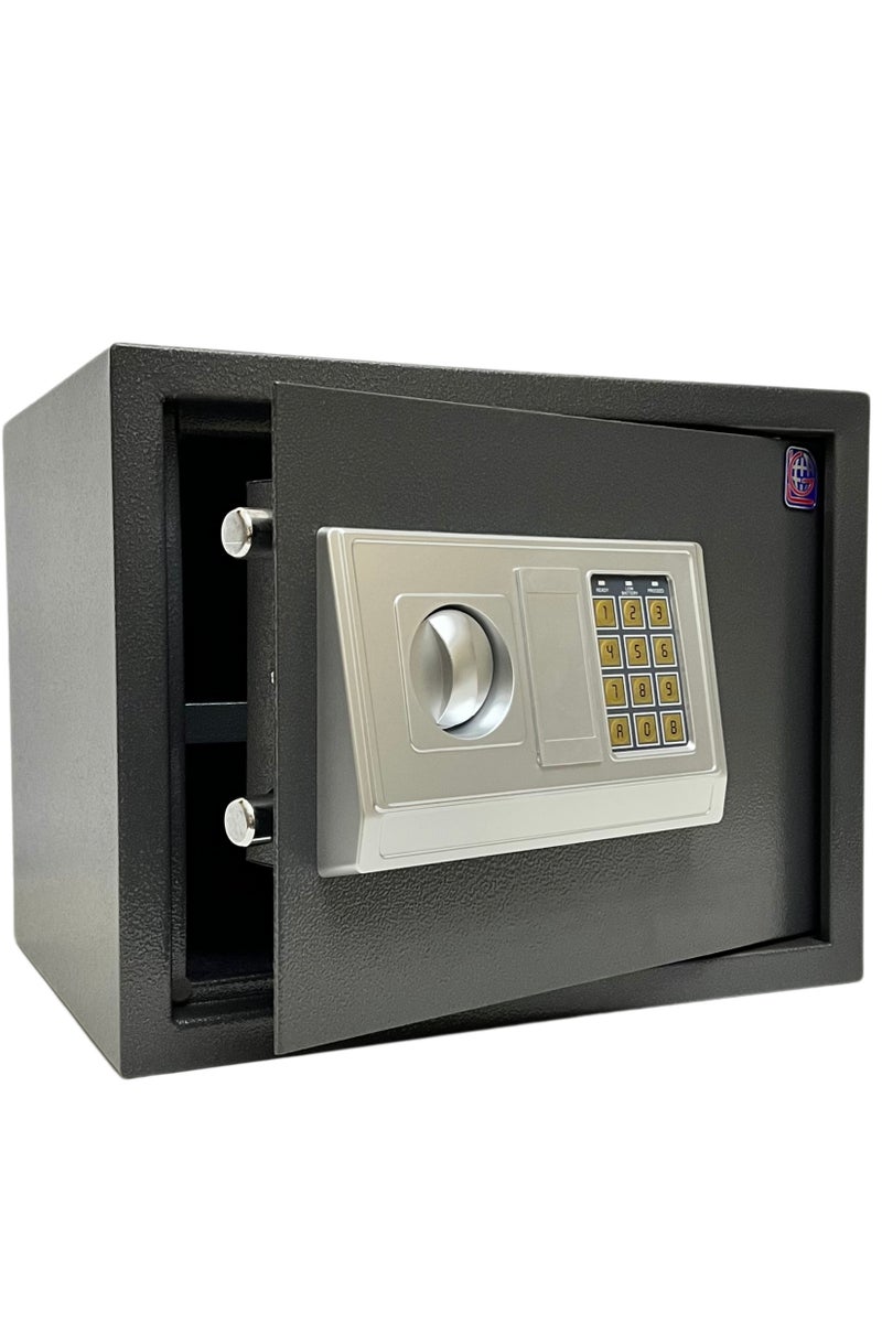 LOTFY GROUP LG Safebox Code- 30EA- 30*38*30CM- Black Gray Colour- Home Office Safe Box- Electronic Lock- Key Lock - Image 3