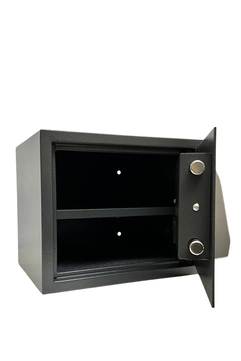 LOTFY GROUP LG Safebox Code- 30EA- 30*38*30CM- Black Gray Colour- Home Office Safe Box- Electronic Lock- Key Lock - Image 4