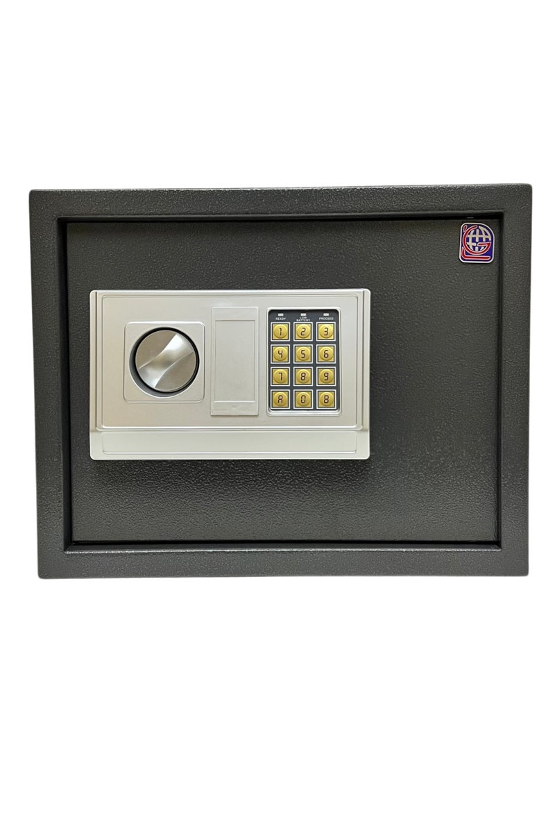 LOTFY GROUP LG Safebox Code- 30EA- 30*38*30CM- Black Gray Colour- Home Office Safe Box- Electronic Lock- Key Lock - Image 2