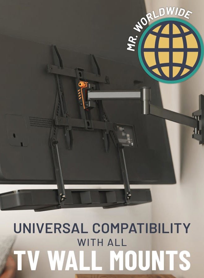 ECHOGEAR Sound Bar Mounting Brackets For TVs - Adjust Height & Depth for Maximum Compatibility Between Your TV & Soundbar - Works With With LG, Vizio, Bose, Dolby Atmos Speakers & More - Image 5