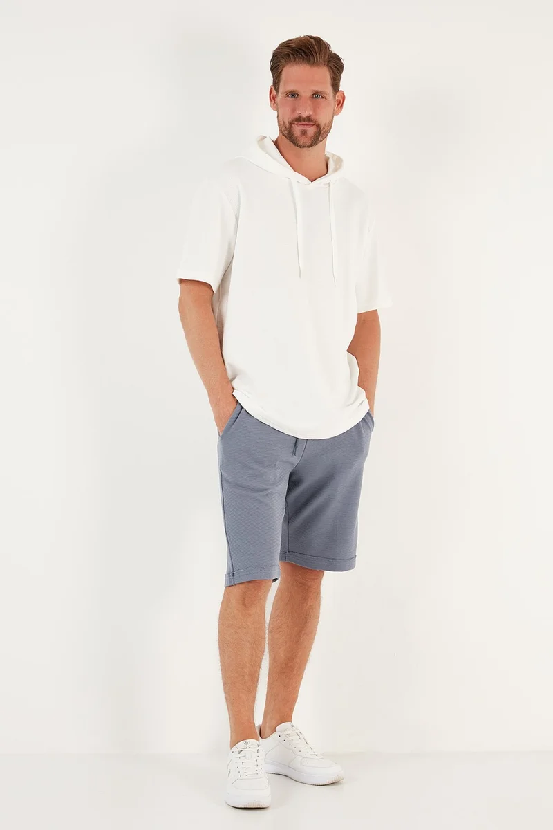 بوراتي Cotton Relaxed Fit Pocketed Men's Short 5908023
