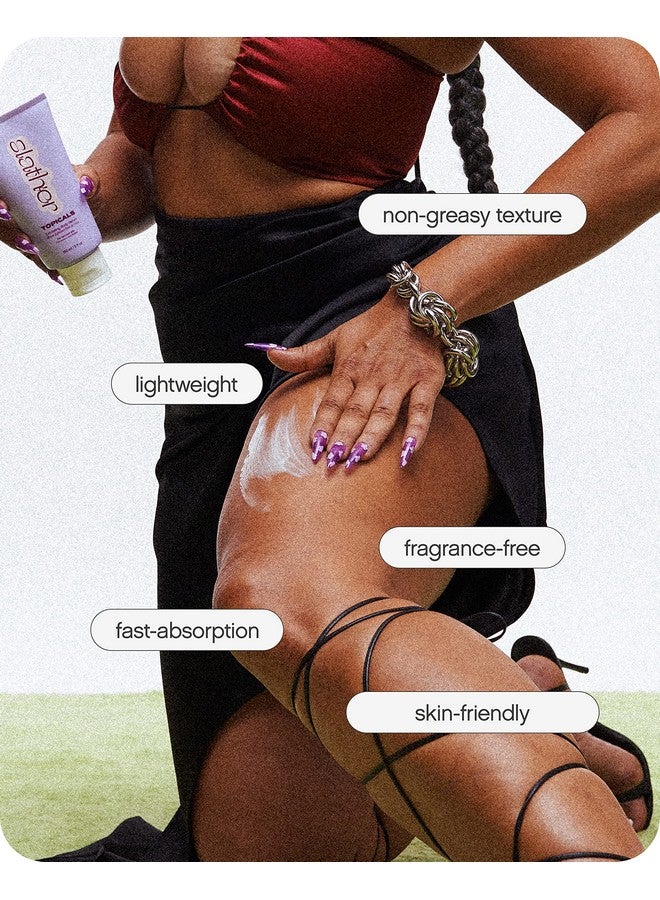 Topicals Slather Exfoliating Body Serum - With Retinol, Squalane, Urea and AHAs for Bumpy, Rough or Textured Skin - AHA Exfoliating Serum for Body (5 Fl Oz) - Image 4