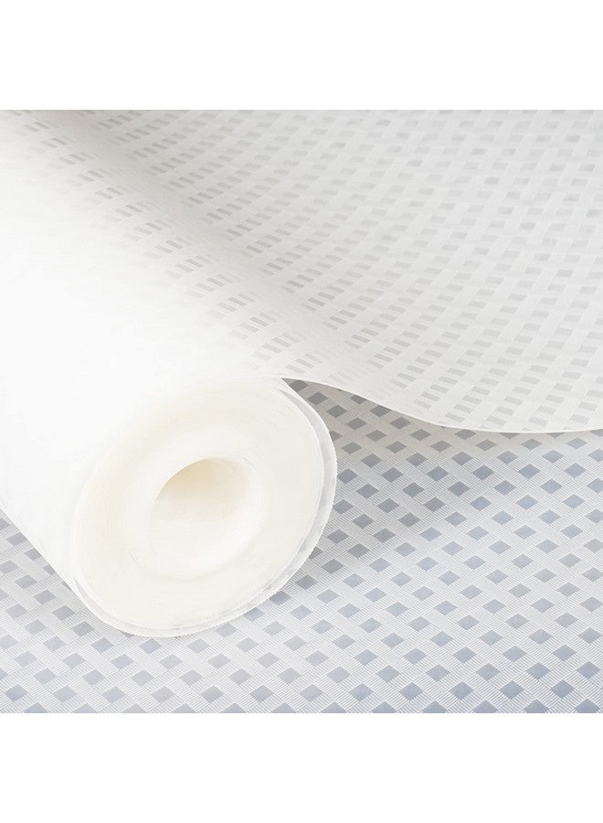 ElastPro EVA Food Grade Washable Anti Slip Mat/Sheet for Fridge, Shelf Liner, Table, Kitchen Drawer mat (Transparent Crossed Stripe, 3 Meter) - Image 1