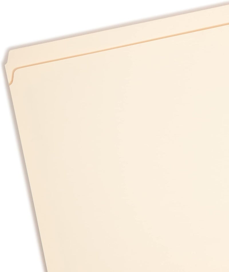 Smead Fastener File Folder with Reinforced Straight-Cut Tab, Letter Size, Manila - 50 Count - Image 3