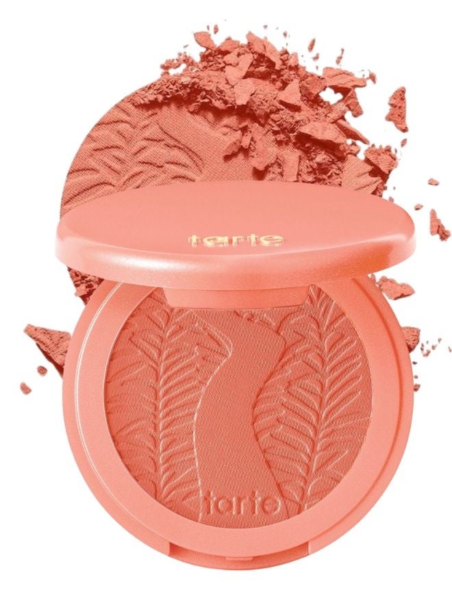 Tarte Cosmetics Tarte Amazonian Clay 12-Hour Powder Blush – Captivating | Peach Shade, Long-Lasting Matte Finish, Buildable Natural Color, 3.6 g - Image 1