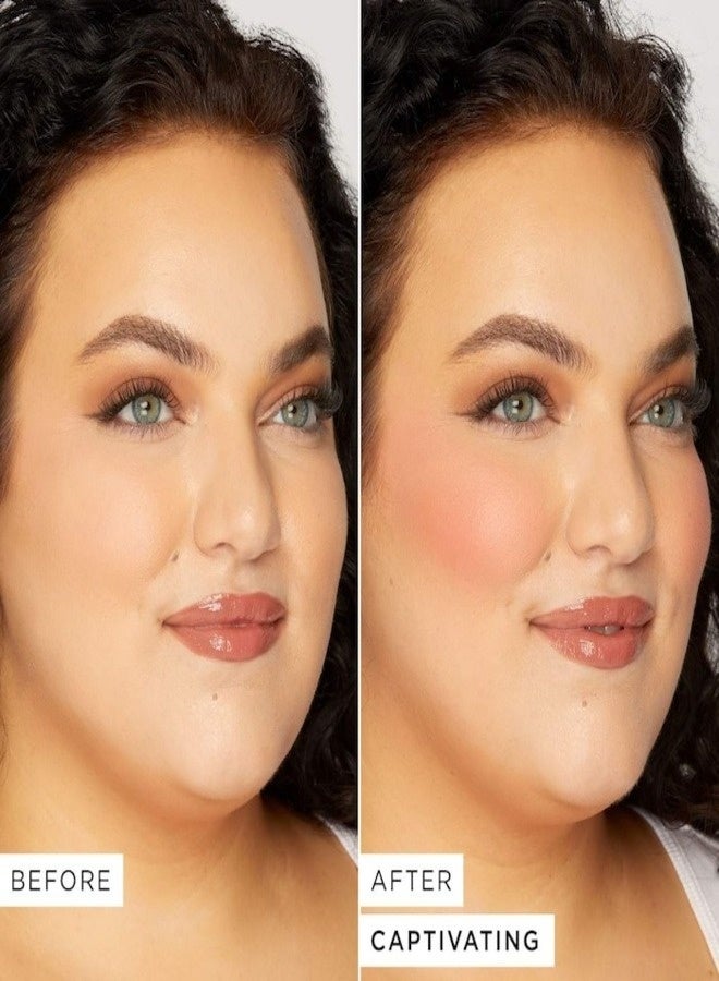 Tarte Cosmetics Tarte Amazonian Clay 12-Hour Powder Blush – Captivating | Peach Shade, Long-Lasting Matte Finish, Buildable Natural Color, 3.6 g - Image 3