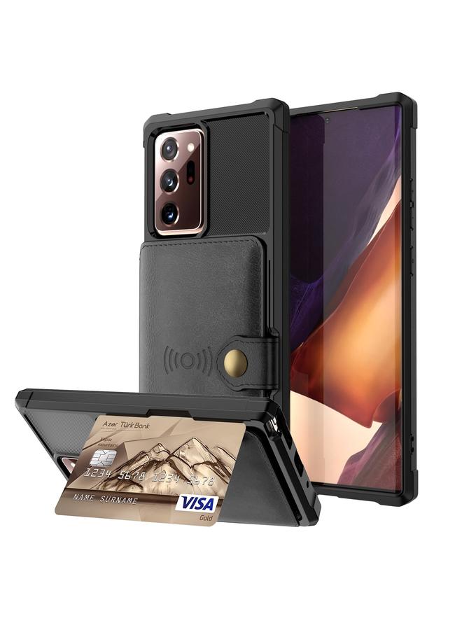 S-TOP Case For Samsung Galaxy Note20 Ultra Magnetic Wallet Card Bag Leather Phone Case - Image 1