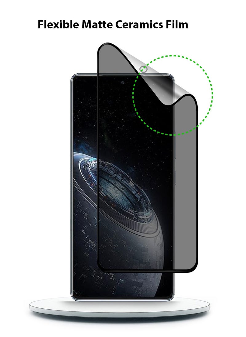 Techie Full Cover Explosion-Proof Matte Ceramic Privacy Film Screen Protector for infinix GT 20 pro 5G 2024  - Image 4