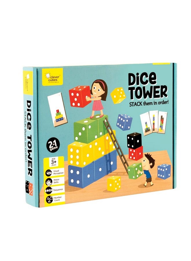 Clever Cubes DICE Tower, Educational Games, Activity Games, Perfect for Birthday Gifts for kid Multicolour - Image 3