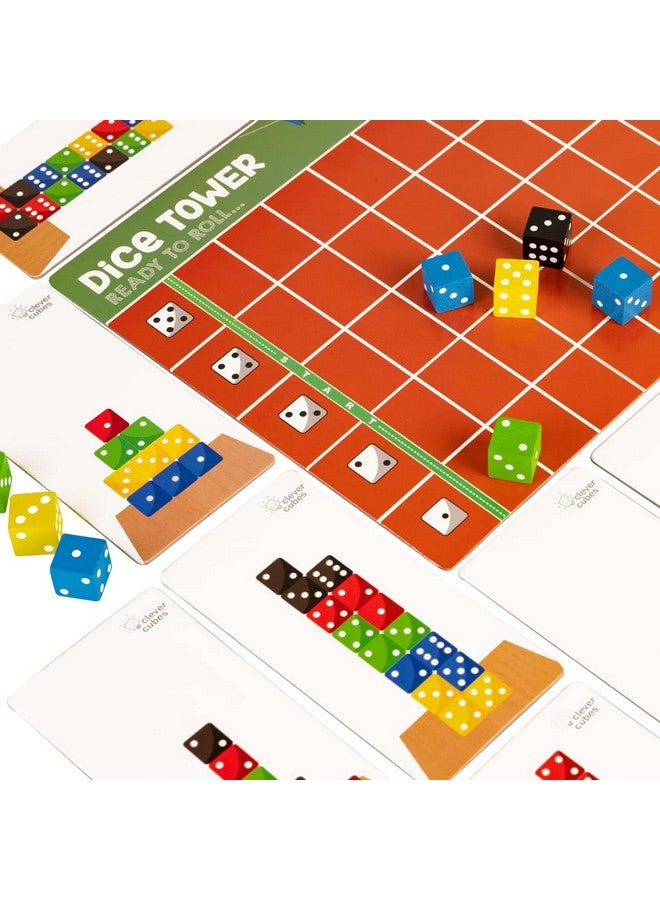 Clever Cubes DICE Tower, Educational Games, Activity Games, Perfect for Birthday Gifts for kid Multicolour - Image 1