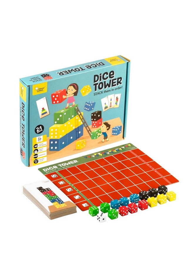 Clever Cubes DICE Tower, Educational Games, Activity Games, Perfect for Birthday Gifts for kid Multicolour - Image 2