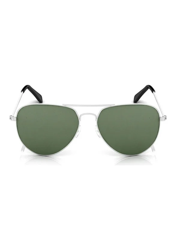 fastrack Silver Aviator Men Sunglasses (M172GR1|58)