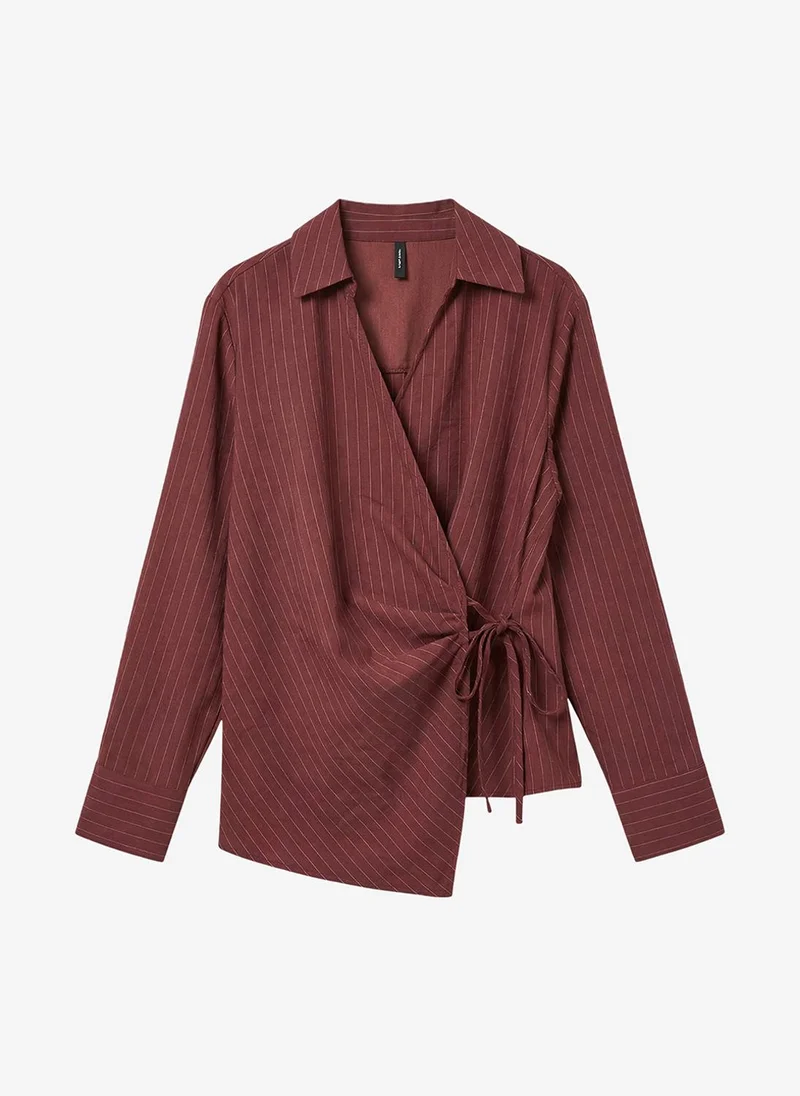 Vero Moda  Women's VMROWAN Long Sleeve Wrap Top Woven for Women | Best Price UAE