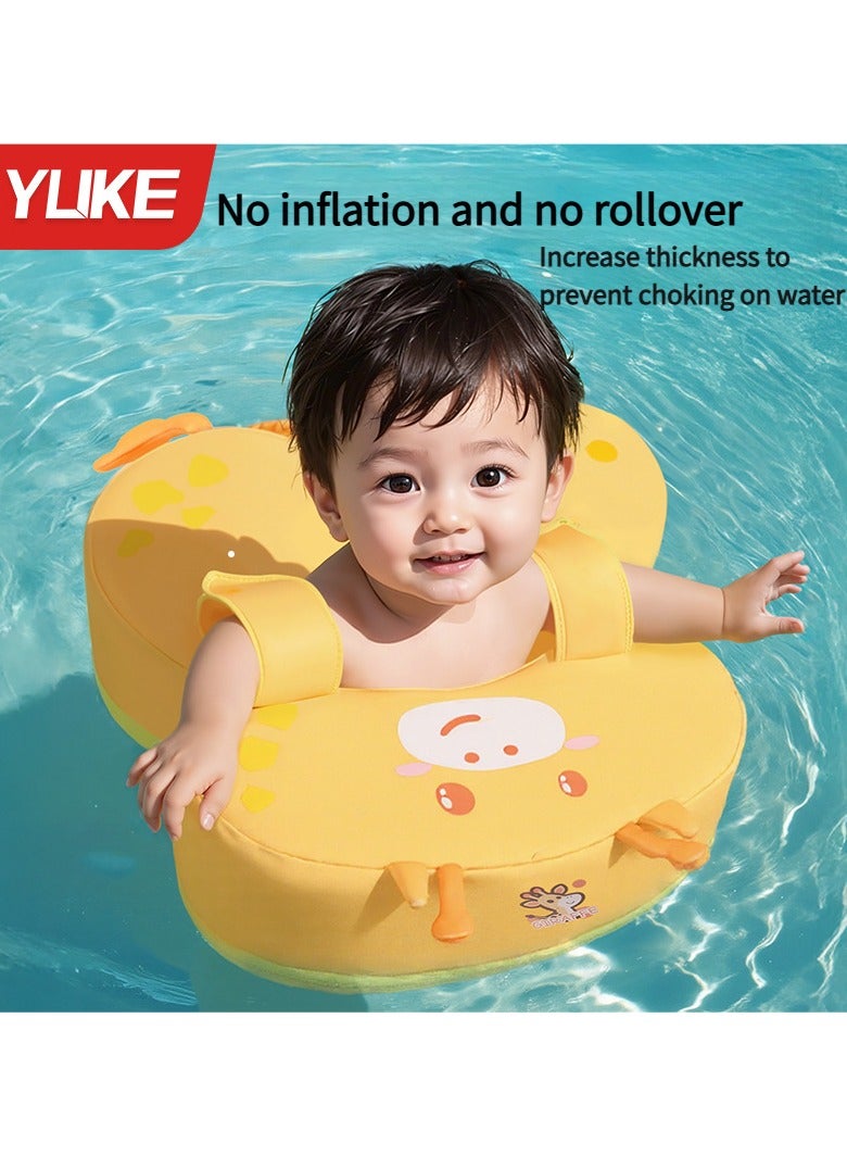 YUKE Baby non-inflatable bubble swimming ring for young children underarm ring for small months old baby 3 months to 3 years old bathing lying ring - Image 1