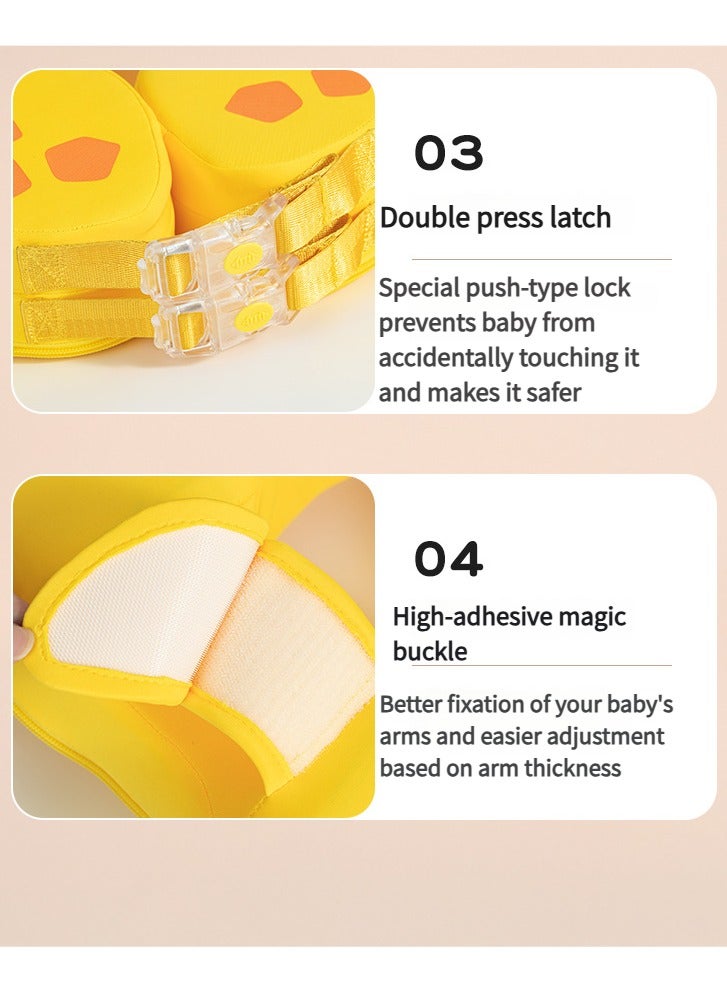 YUKE Baby non-inflatable bubble swimming ring for young children underarm ring for small months old baby 3 months to 3 years old bathing lying ring - Image 4