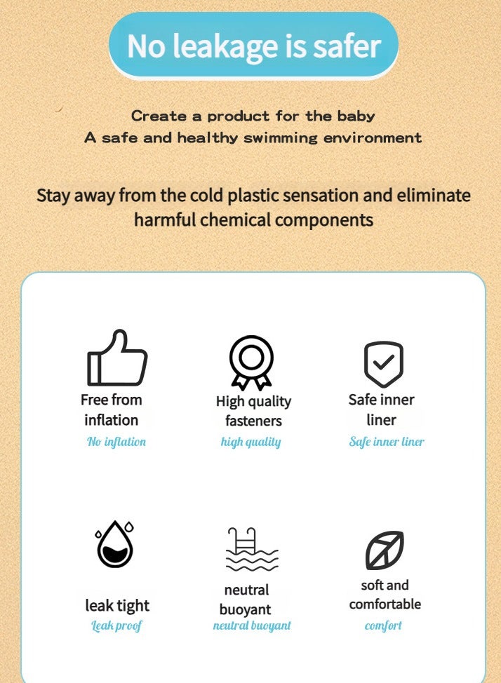 YUKE Baby non-inflatable bubble swimming ring for young children underarm ring for small months old baby 3 months to 3 years old bathing lying ring - Image 2