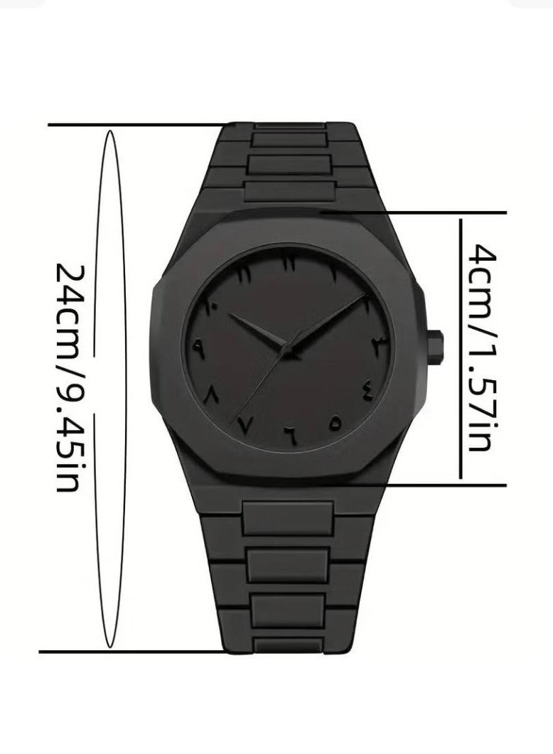 أورا ساعة أورا الرجالية البسيطة بأرقام عربية - Image 2