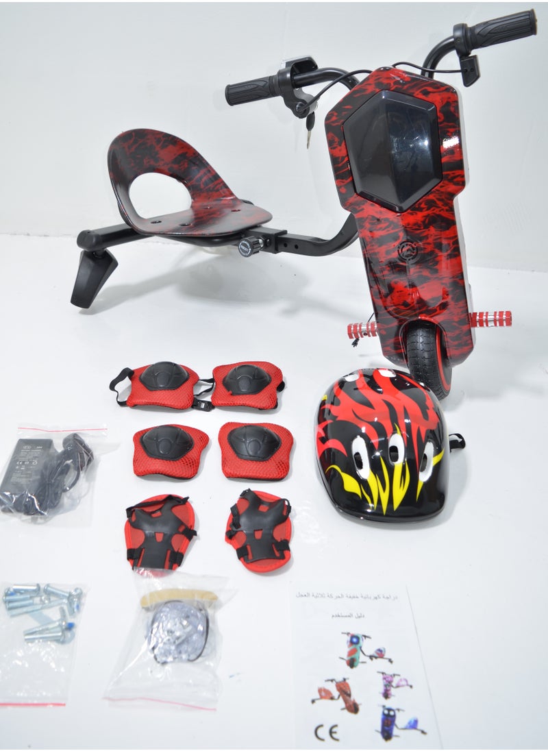 Generic - Electric Scooter Drift Small with a Power of 36 Volts with a Helmet Protection for the Knees Elbows and Wrists. It has Two Esper Keys and Wonderful Lighting Under the Seat and From the Front - Image 1