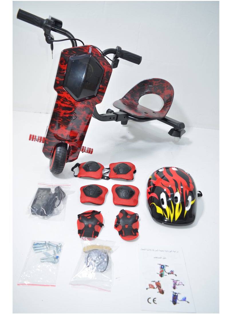 Generic - Electric Scooter Drift Small with a Power of 36 Volts with a Helmet Protection for the Knees Elbows and Wrists. It has Two Esper Keys and Wonderful Lighting Under the Seat and From the Front - Image 1