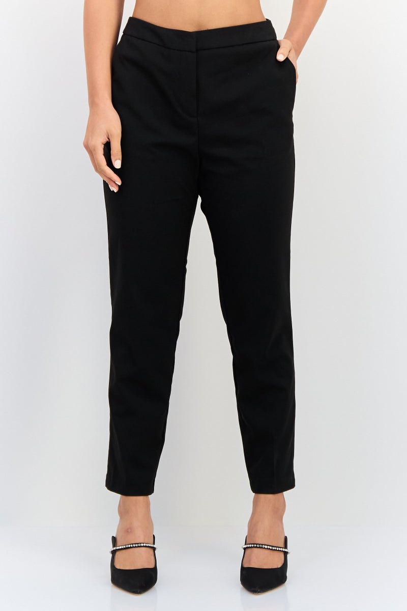 KOTON سروال نسائي عادي مناسب، أسود - Image 1