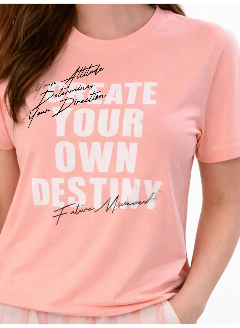 Victor And Jane  Women's Graphic Short Sleeve Pyjama Set for Women | Best Price UAE