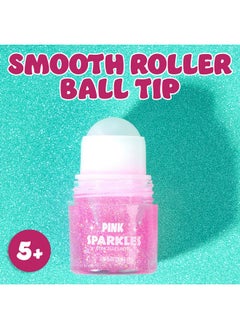 Expressions Expressions 2pc Pink Sparkles Roll-On Glitter Set - Strawberry Scented Roll On Body Glitter & Face Glitter, Smooth Rollerball Tip Glitter Stick Face & Body Makeup for Shimmer & Shine  - Image 3