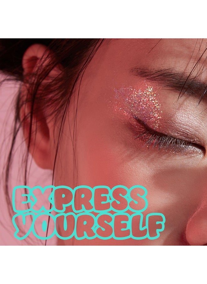 Expressions Expressions 2pc Pink Sparkles Roll-On Glitter Set - Strawberry Scented Roll On Body Glitter & Face Glitter, Smooth Rollerball Tip Glitter Stick Face & Body Makeup for Shimmer & Shine  - Image 5