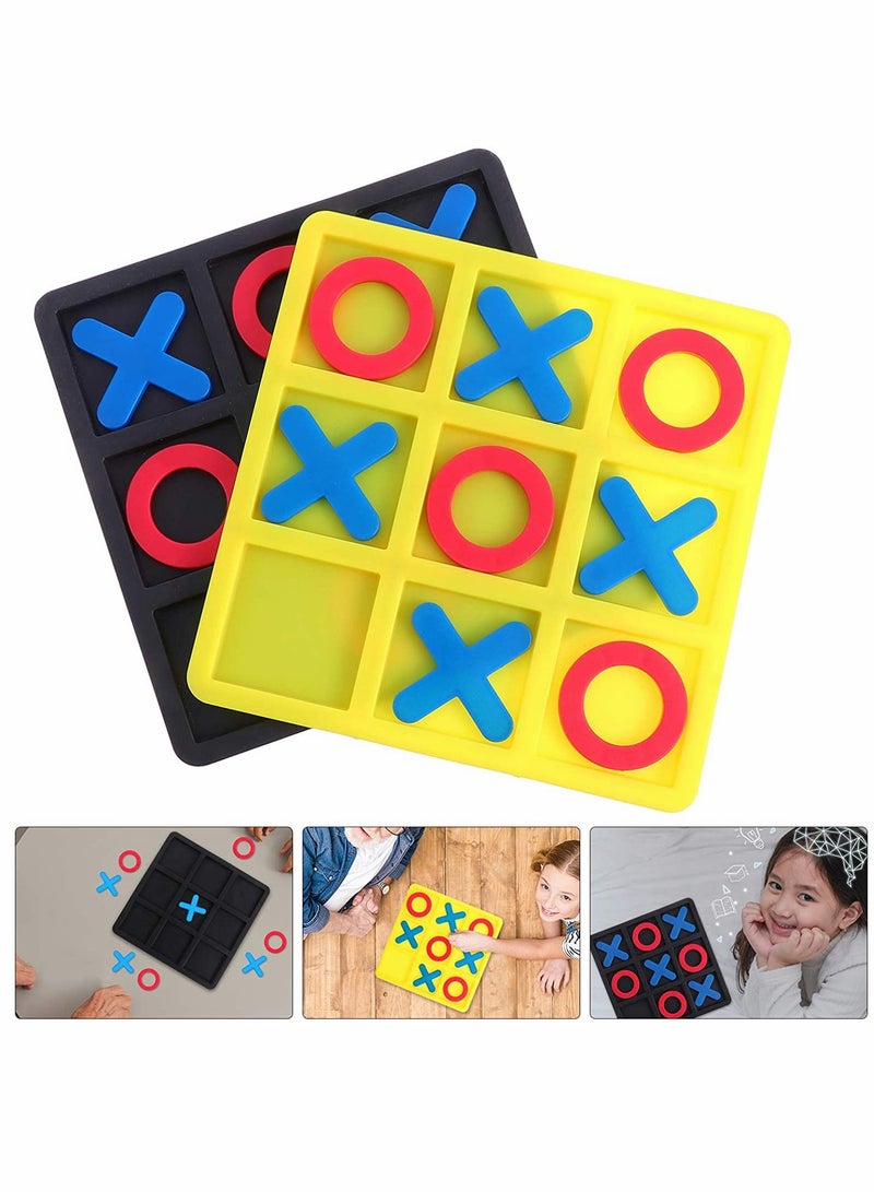 KASTWAVE Board Games, Tic Tac Toe Game Board, Game Strategy Board, Game Family Games Night, Classic Board Games Tactile Puzzle, 2 Boxes - Image 4