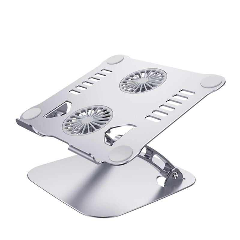 Adjustable Aluminum Laptop Stand Foldable Lightweight Holder for Home Office Desk Use - Image 2