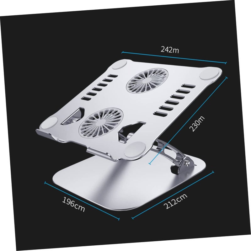 Adjustable Aluminum Laptop Stand Foldable Lightweight Holder for Home Office Desk Use - Image 3