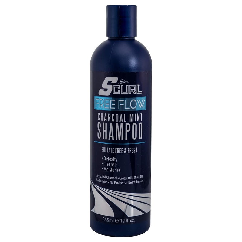 Lusters SCurl Free Flow Charcoal Mint Shampoo