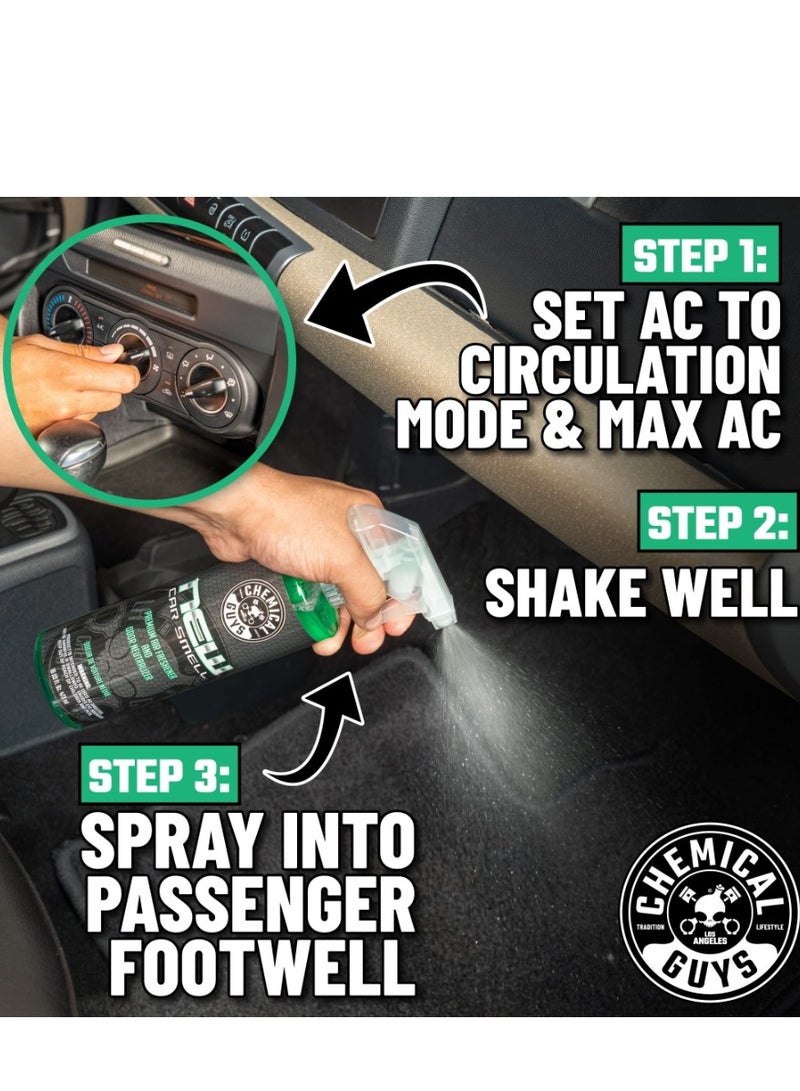 Chemical Guys New Car Smell Premium Air Freshener and Odor Eliminator, Long-Lasting Scent 473 ML - Image 3