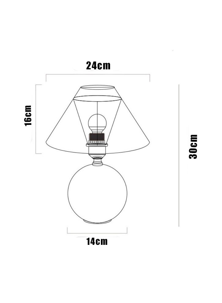 XiuWoo Wood Grain Pleated Table Lamp Wood Grain Base Table Lamp with Drum Shade Aesthetic Lamps for Bedroom Vintage Lamp Shade Nightstand Lamp Table Lamp with Usb Port Living Room Bell Lamp Lampshade Cloth - Image 5