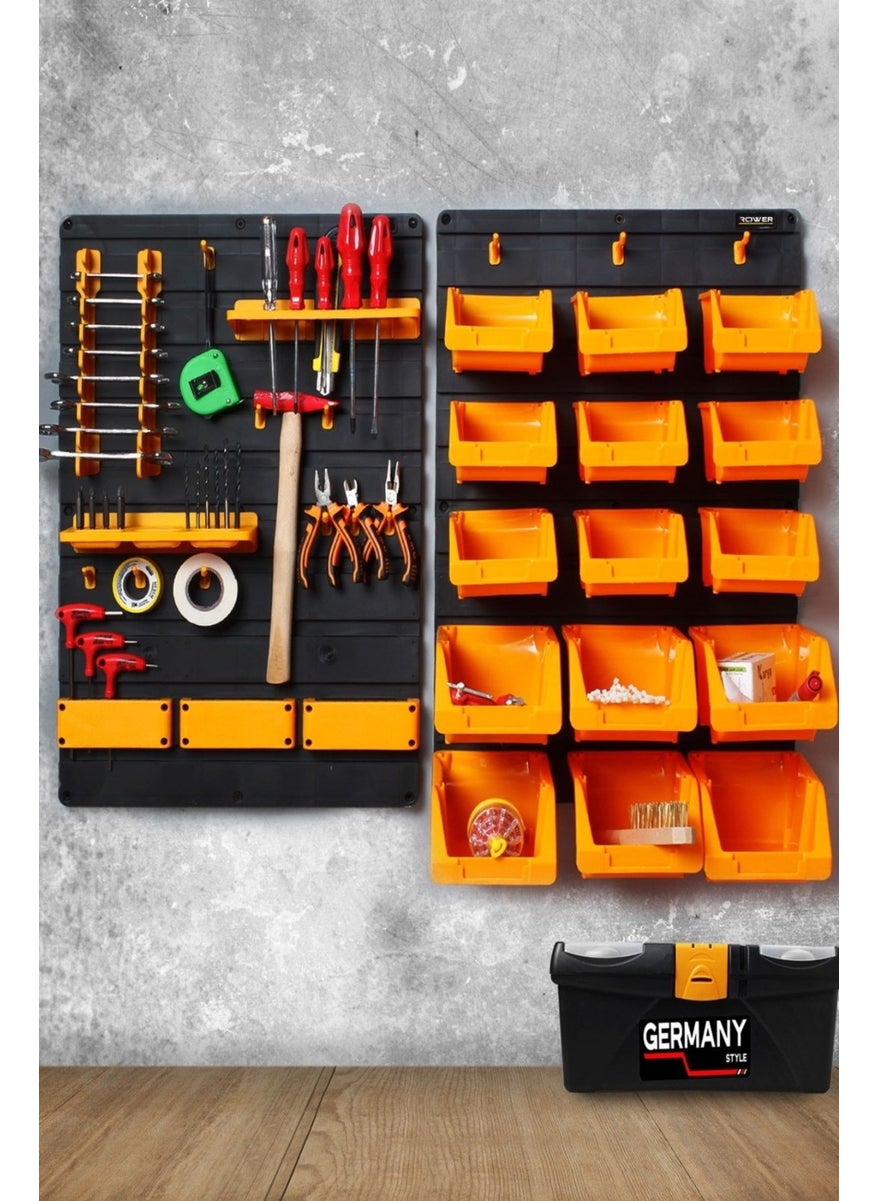 Rowermax - Hardware Wall Panel Set Wall Tool Panel Wall Tool Bag Wall Tool Organizer - Image 1