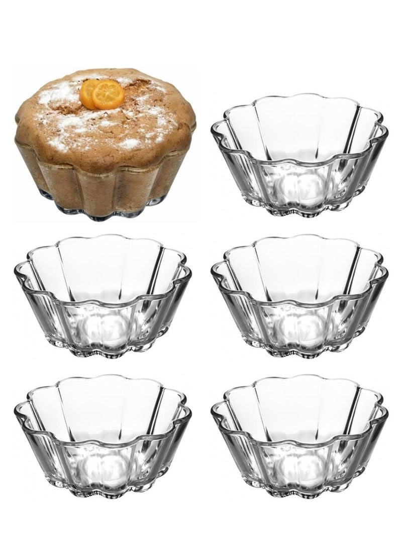 أوعية حلوى زجاجية، مجموعة من 200 مل، أوعية حلوى للآيس كريم، أوعية وجبات خفيفة، أطباق جانبية، أطباق غمس، أطباق تحضيرية صغيرة للتقديم - Image 1