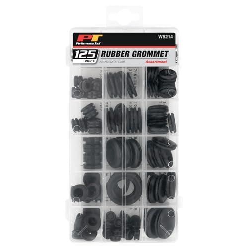 Performance Tool W5214 125pc Rubber Grommet Assortment in Organizer Case for Vehicle Maintenance and Repair in Auto Shops and Garages - Image 5